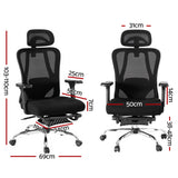 Artiss Ergonomic Mesh Office Chair Black - Big Image