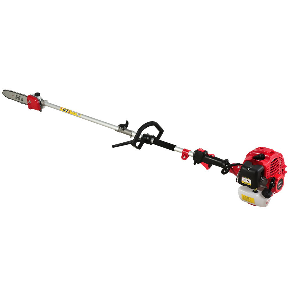 Giantz 62CC Pole Chainsaw 12in Chain Saw Petrol 5.6m Long Reach Red