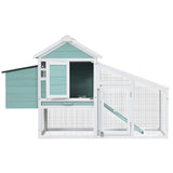 i.Pet Chicken Coop Rabbit Hutch 150cm x 60cm x 93cm Large House Run Cage Wooden Outdoor Bunny