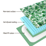 i.Pet Self-Cooling Gel Mat for Dogs and Cats - Large Summer Pet Pad in Green