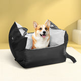 i.Pet Portable Waterproof Dog Car Seat Booster Bed with Non-Slip Safety Belt