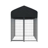 i.Pet Dog Kennel Extra Large House Outdoor Playpen Pet Puppy Metal Backyard - Side View