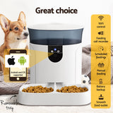 i.Pet Smart WiFi Pet Feeder with HD Camera and App Control - 7L Automatic Food Dispenser