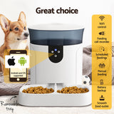 i.Pet WiFi-Enabled Automatic Pet Feeder for Dogs and Cats - 7L Smart Food Dispenser with Timer and Voice Recording