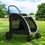 i.Pet Pet Stroller Dog Pram Large Carrier Cat Travel Foldable Strollers 4 Wheels Trolley