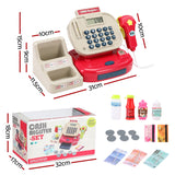 Colorful Kids' Cash Register Play Set with Accessories and Sound Features