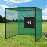 Everfit 3m Golf Practice Net Hitting Cage with Steel Frame Baseball Training - 45-Degree Angle