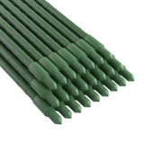 Metal Garden Support Stakes - 24 Pack, 92cm Height, Green Coated Finish