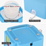 Compact Devanti 4.5L Travel Washing Machine in Blue