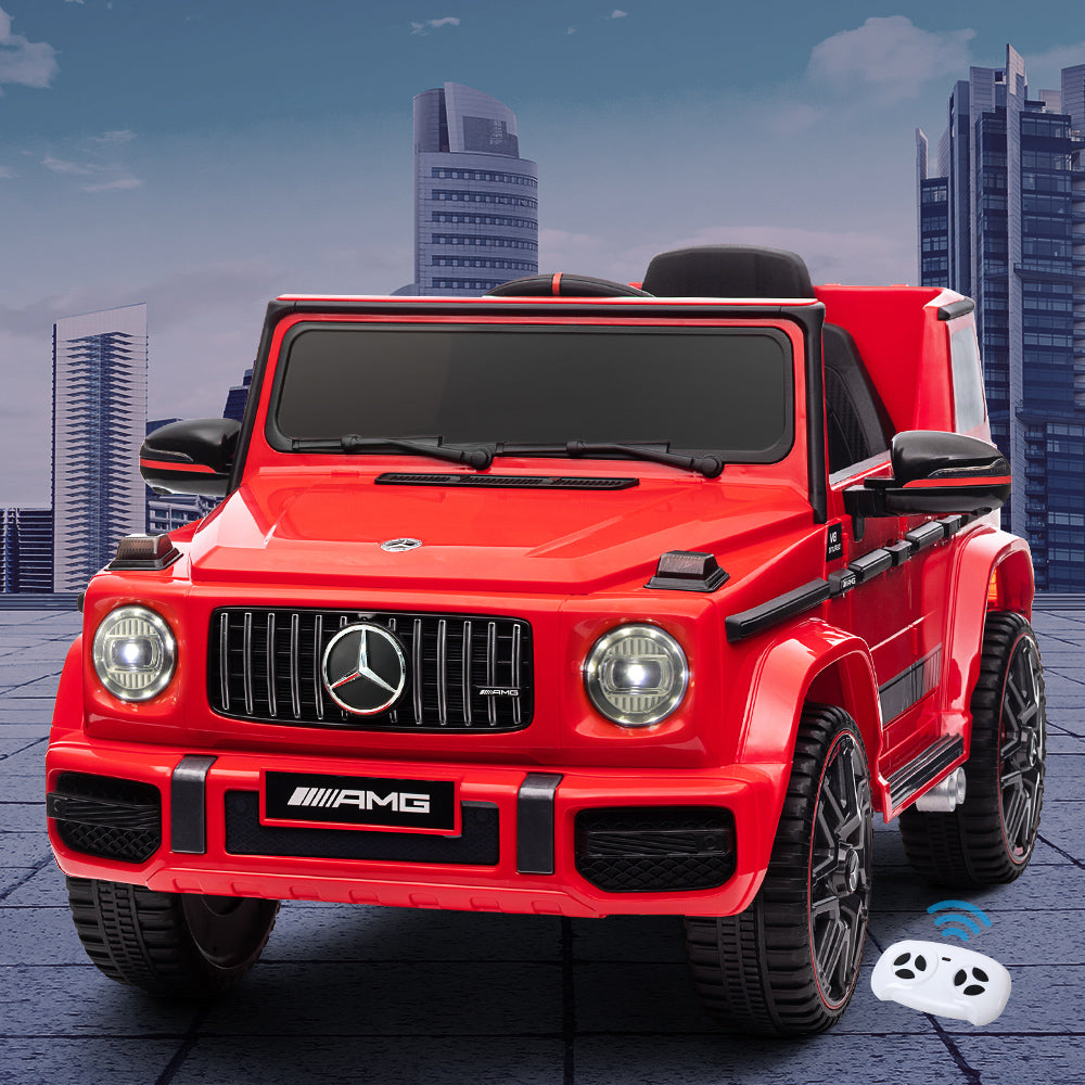 Kids Electric Ride On Car Mercedes-Benz Licensed AMG G63 Toy Cars Remote Red