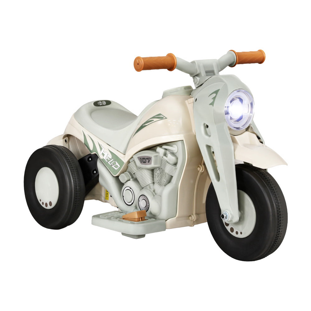 Rigo Green Electric Kids Ride-On Motorcycle with Bubble Maker and Music