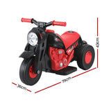 Rigo Red Electric Kids Motorcycle with Bubble Maker - 6V Ride On Toy