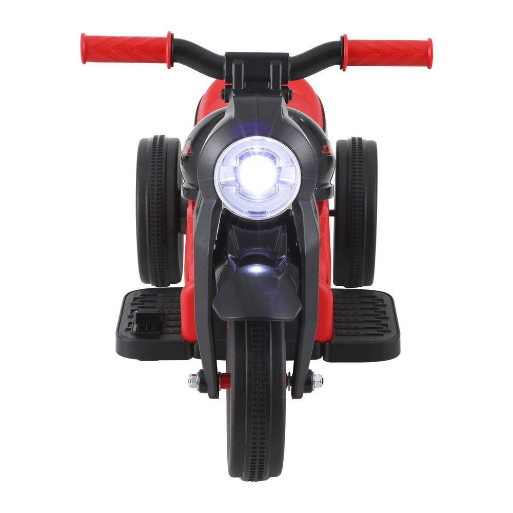 Rigo Red Electric Kids Motorcycle with Bubble Maker - 6V Ride On Toy