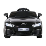 Kids Electric Ride On Car Audi Licensed TTRS Toy Cars Remote 12V Battery Black