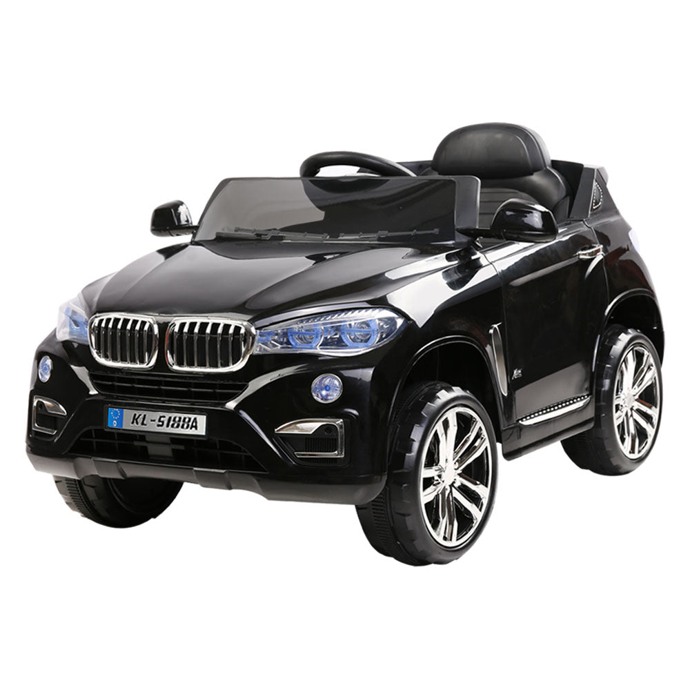 Rigo Kids Electric Ride On Car SUV BMW-Inspired X5 Toy Cars Remote 6V Black