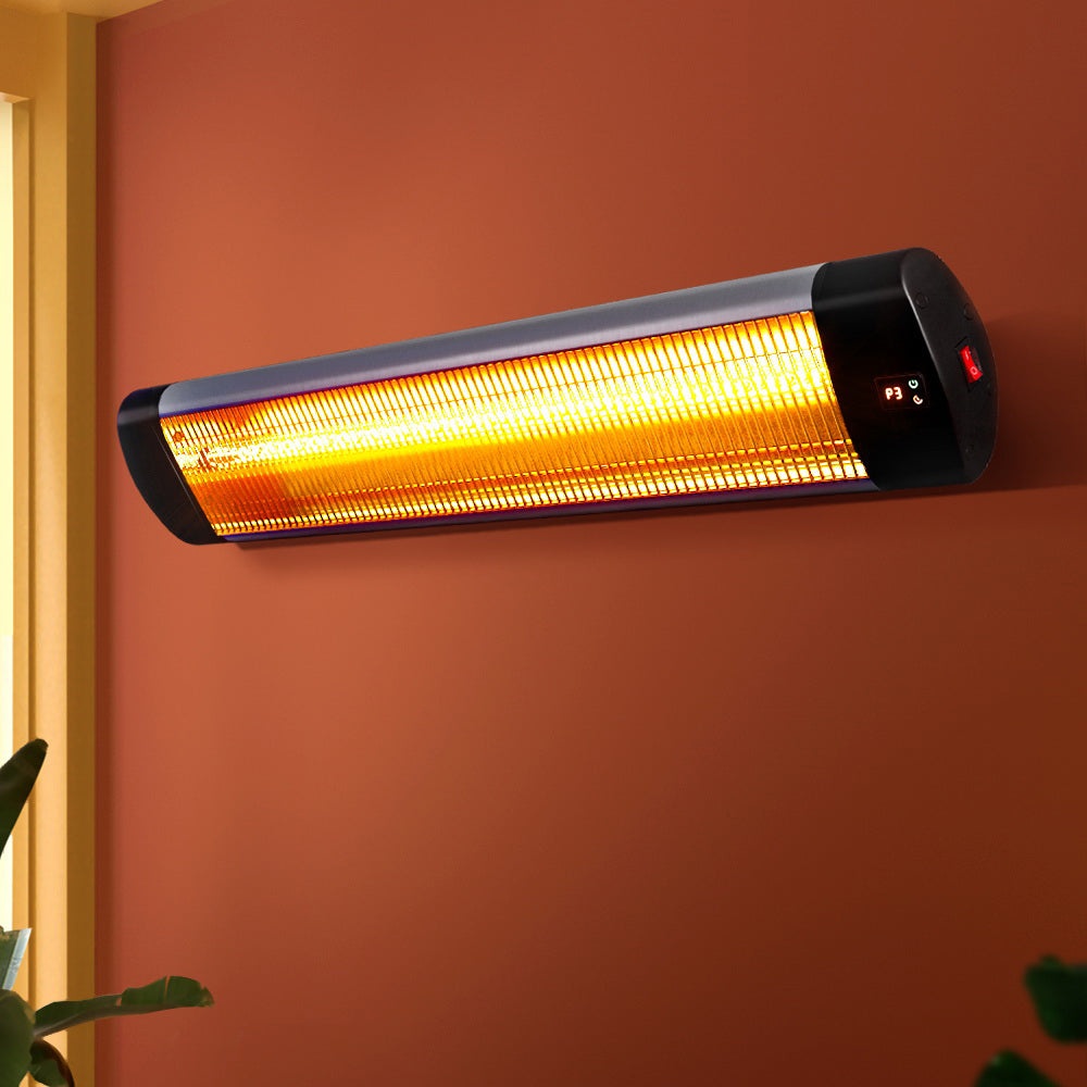 Devanti 3000W Remote-Controlled Radiant Heater with Adjustable Settings