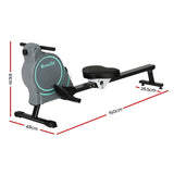 Everfit Rowing Machine 16 Levels Magnetic Rower Gym Home Cardio with APP - Front View