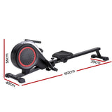 Everfit Rowing Machine 16 Levels Foldable Magnetic Rower Gym Cardio Workout - Front View