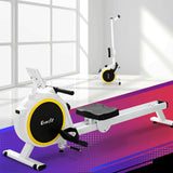 Everfit Rowing Machine 16 Levels Magnetic Rower Home Gym Cardio Workout - Close-Up Angle