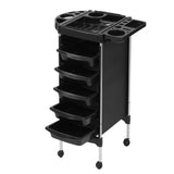 Elegant Mobile Salon Trolley Cart with 6-Tier Storage for Beauty Professionals