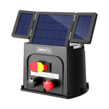 Giantz 3km Solar-Powered Electric Fence Energiser with 0.1J Output for Livestock Protection