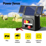 Giantz 8km Solar-Powered Electric Fence Energiser with 0.3J Output