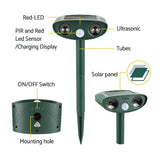 Gardeon Solar-Powered Ultrasonic Snake Deterrent Device