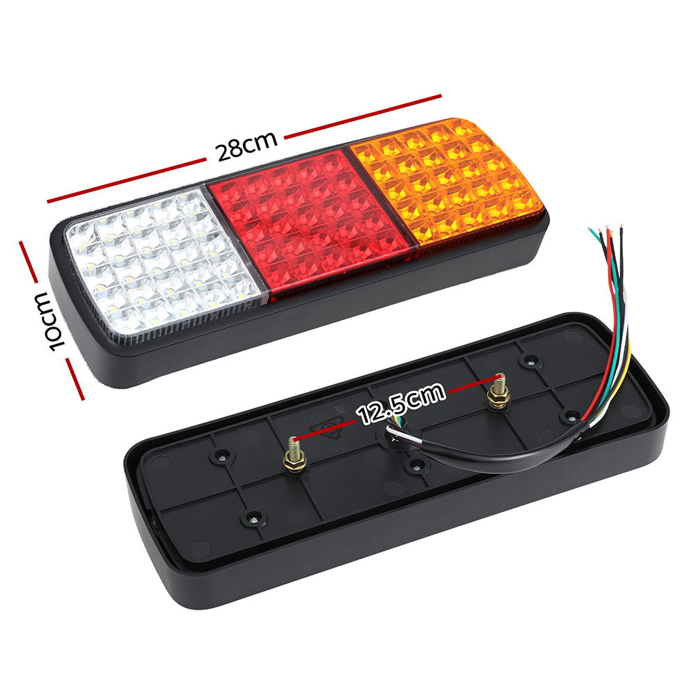 Giantz 75 LED Trailer Tail Light Set – Stop, Reverse, Indicator for Utes, Caravans & Boats