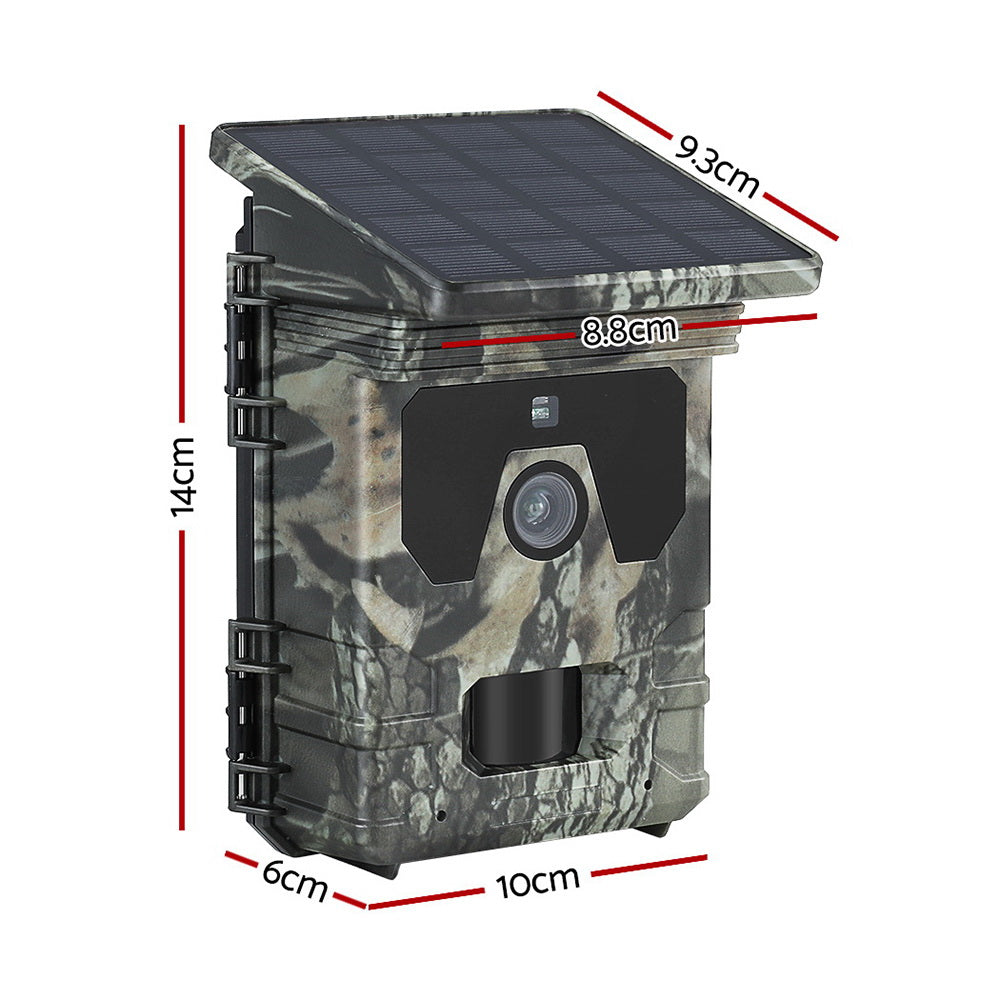 Solar-Powered 4K Wildlife Trail Camera with 50MP Imaging