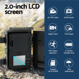 Solar-Powered 4K Wildlife Trail Camera with 50MP Imaging