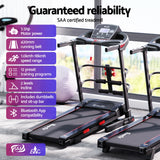 Everfit Treadmill Electric Home Gym Fitness Exercise Machine w/ Sit Up Bar 420mm