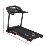 Everfit Treadmill Electric Auto Incline Home Gym Fitness Exercise Machine 520mm - Front View