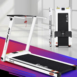 Everfit Treadmill Electric Home Gym Fitness Exercise Fully Foldable 420mm White