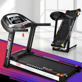 Everfit Treadmill Electric Auto Incline Home Gym Fitness Exercise Machine 450mm - Close-Up Angle