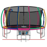 Everfit 16FT Trampoline for Kids w/ Ladder Enclosure Safety Net Rebounder Colors