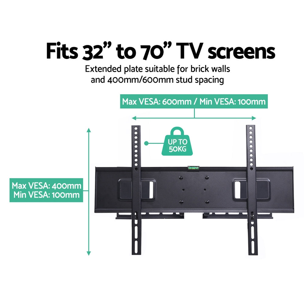 Artiss Full Motion TV Wall Mount Bracket for 32"-70" LED LCD Screens with Dual Strong Arms