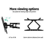 Artiss Full Motion TV Wall Mount Bracket for 23"-55" Screens with Dual Strong Arms