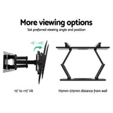 Artiss Full Motion TV Wall Mount for 32"-80" Screens - Heavy-Duty Dual Arm Bracket