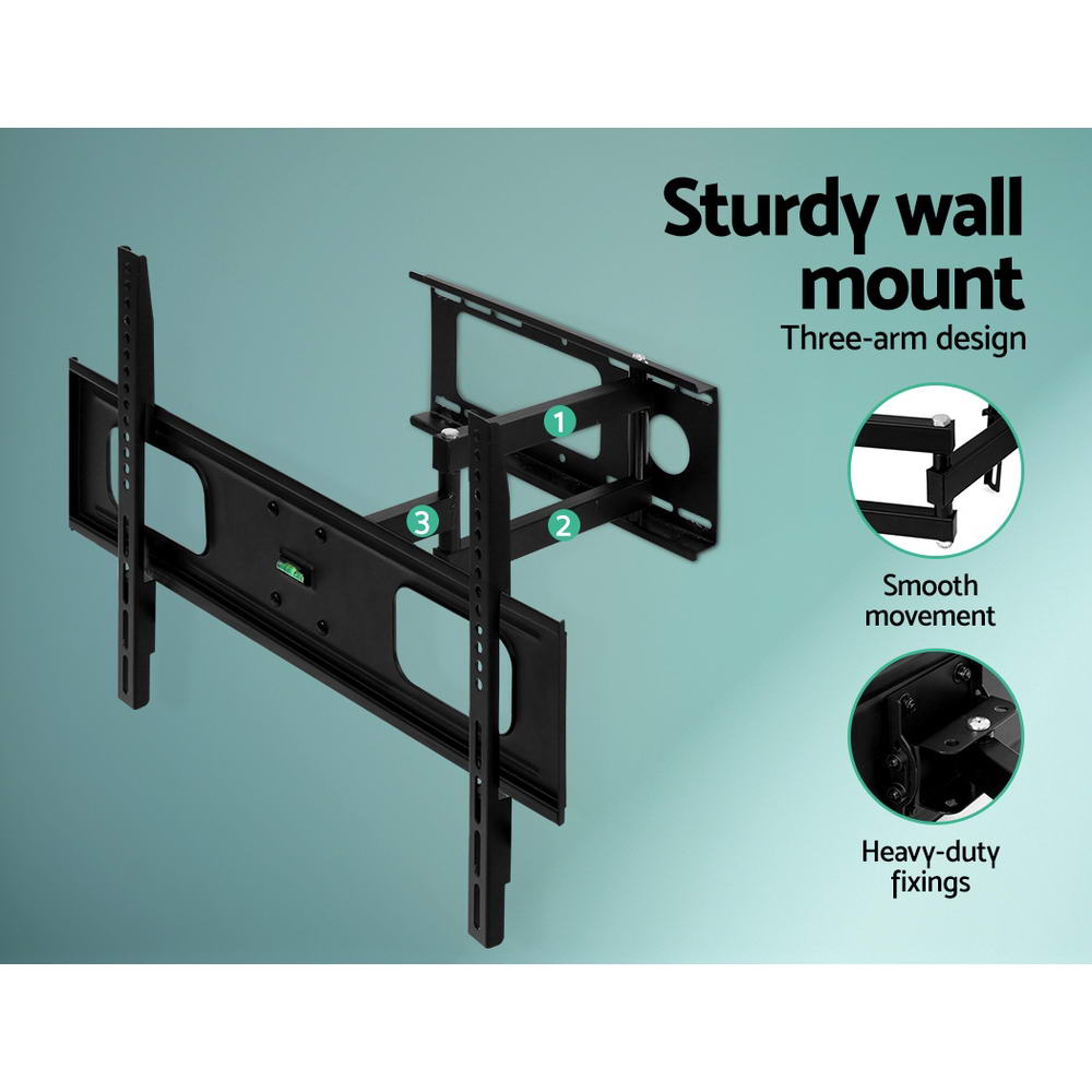 Artiss Full Motion TV Wall Mount Bracket for 32" to 70" LED LCD Screens with Strong Triple Arms