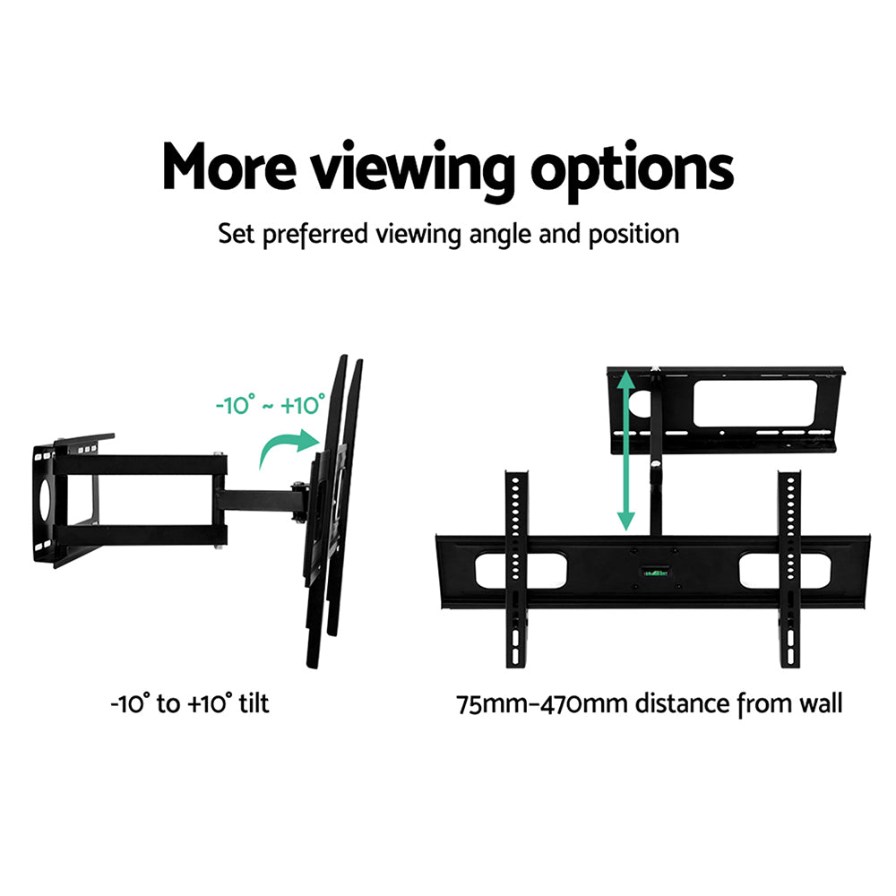 Artiss Full Motion TV Wall Mount Bracket for 32" to 70" LED LCD Screens with Strong Triple Arms