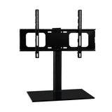 Sleek Swivel TV Stand Mount for 32"-55" LED LCD - Tempered Glass & Metal Design