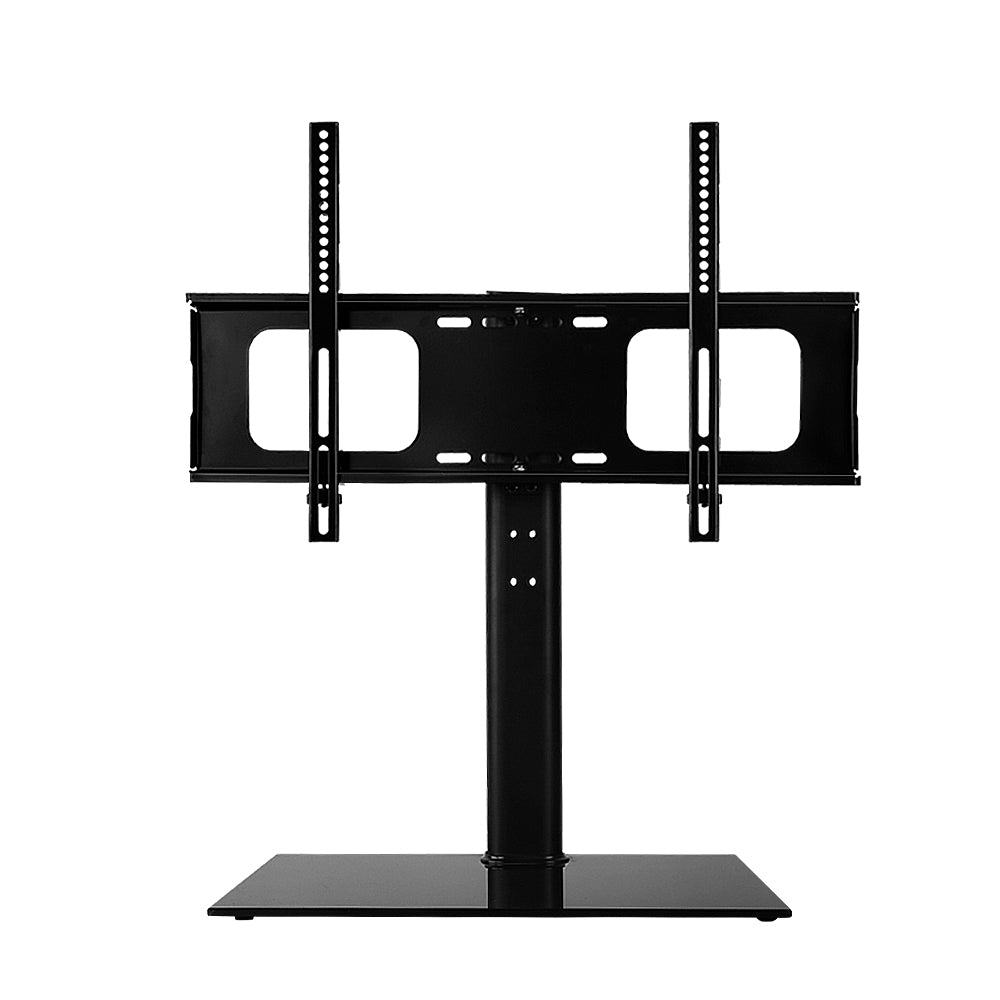 Sleek Swivel TV Stand Mount for 32"-55" LED LCD - Tempered Glass & Metal Design