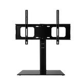 Sleek Swivel TV Stand Mount for 32"-55" LED LCD - Tempered Glass & Metal Design