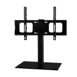 Sleek Swivel TV Stand Mount for 32"-55" LED LCD - Tempered Glass & Metal Design