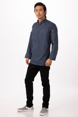 Hartford Men's Blue Zipper XL Chef Jacket by Chef Works