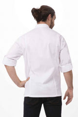 Lansing Men's White M Chef Jacket by Chef Works