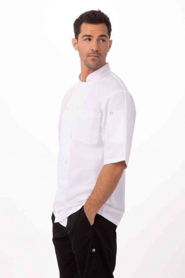 Montreal Cool Vent Men's White L Chef Jacket by Chef Works