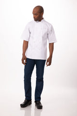 Volnay Men's White M Chef Jacket by Chef Works