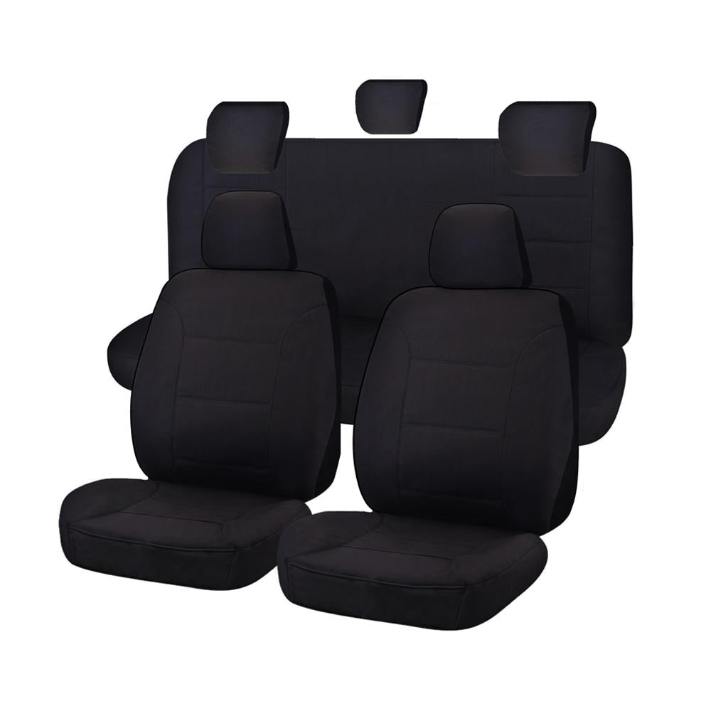 Custom Fit Black All Terrain Seat Covers for Toyota Hilux SR/SR5 Dual Cab 2005-2015 4X4 KUN26R/GGN25R