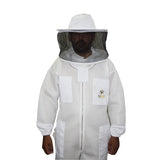 Beekeeping Bee Suit 2 Layer Mesh Round Head Style Ultra Cool & Light Weight - S